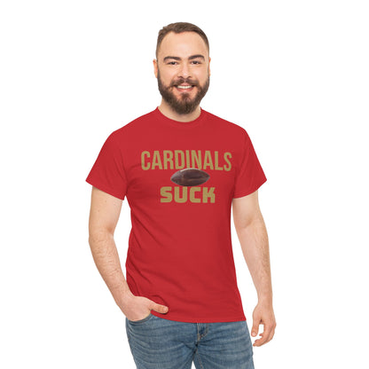 Cardinals Suck Football T-Shirt in San Francisco Colors - 4 varieties