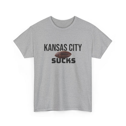 Kansas City Sucks Football T-Shirt in Raider Colors