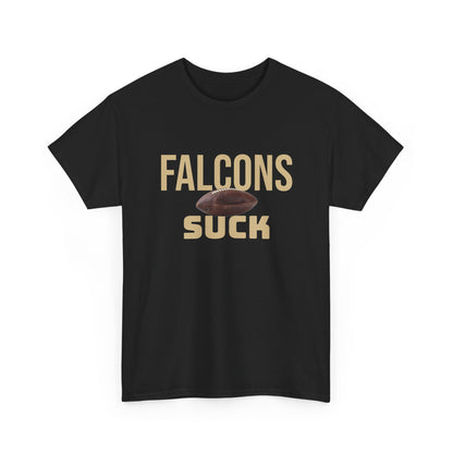 Falcons Suck Football T-Shirt in New Orleans Colors - 3 Varieties