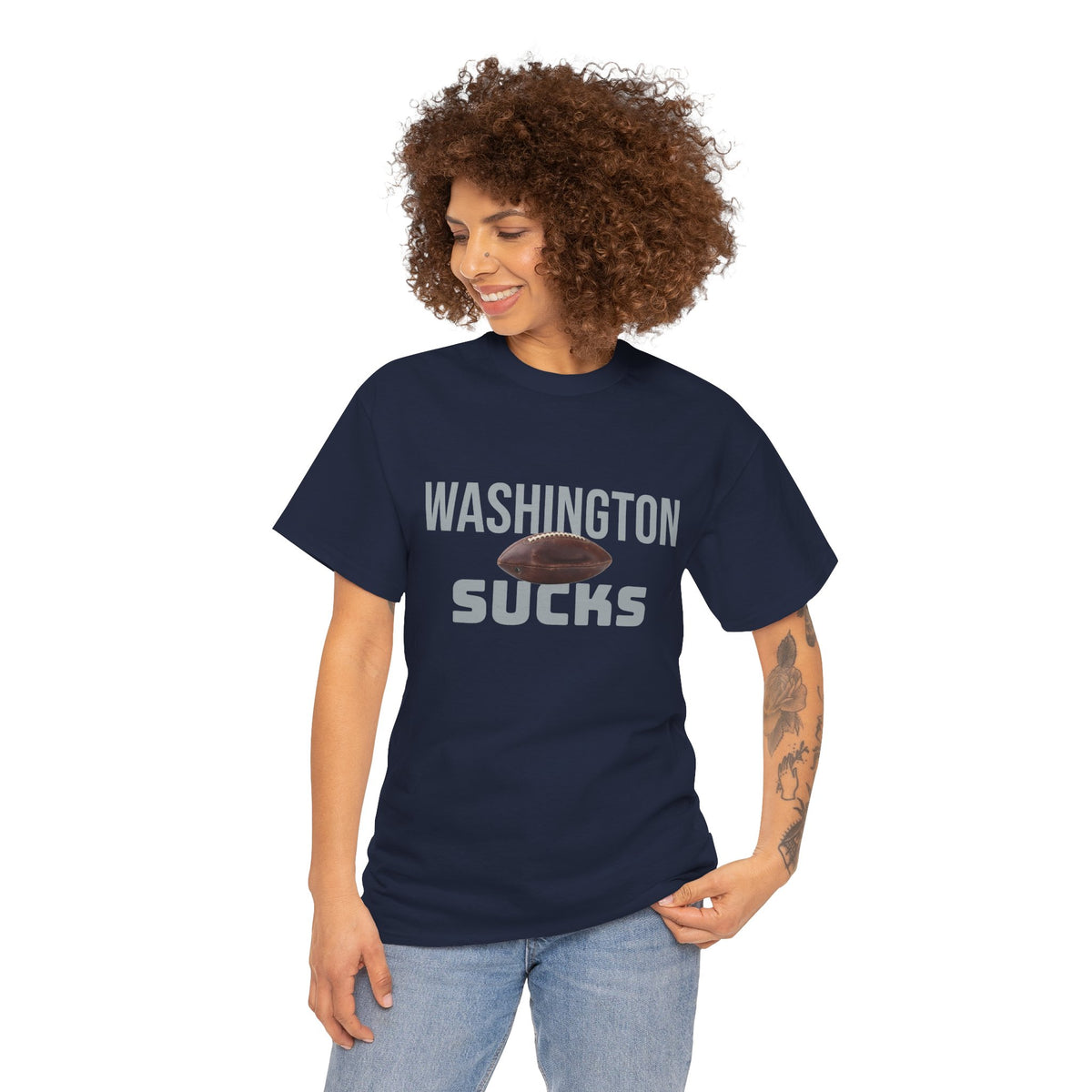 Washington Sucks Football T-Shirt in Dallas Colors - 3 Varieties