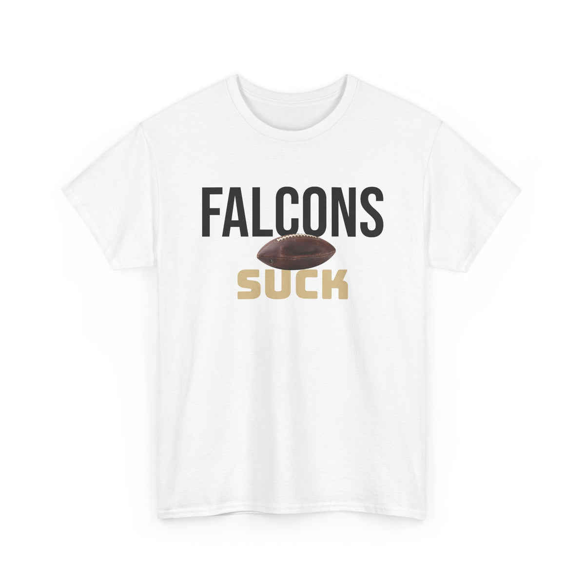 Falcons Suck Football T-Shirt in New Orleans Colors - 3 Varieties