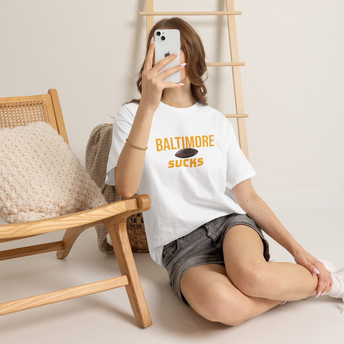 Baltimore Sucks T-Shirt in Pittsburgh Colors