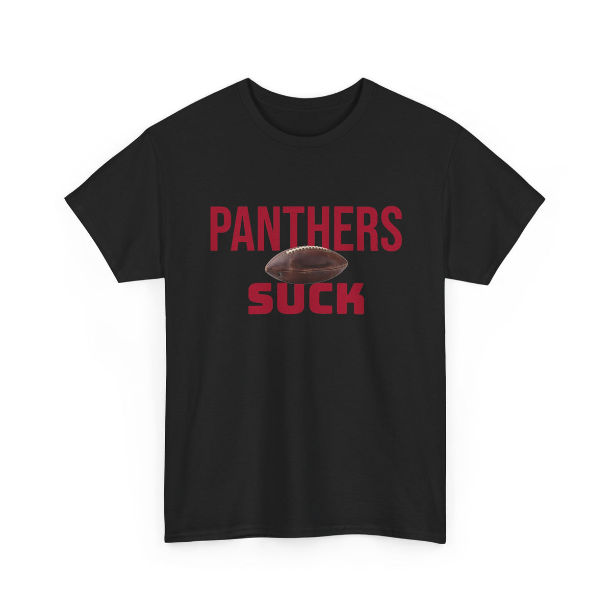 Panthers Suck Football T-Shirt in Atlanta Colors - 4 varieties