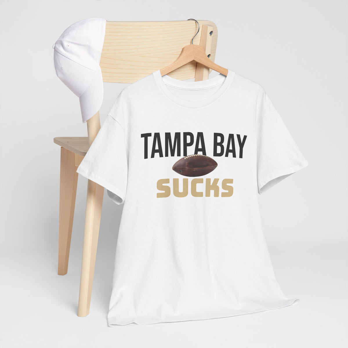 Tampa Bay Sucks Football T-Shirt in New Orleans Colors - 3 Varieties