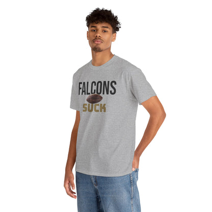 Falcons Suck Football T-Shirt in New Orleans Colors - 3 Varieties