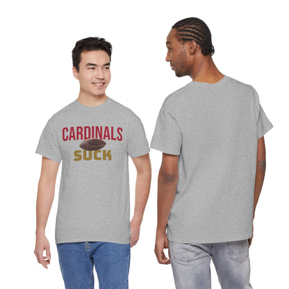 Cardinals Suck Football T-Shirt in San Francisco Colors - 4 varieties