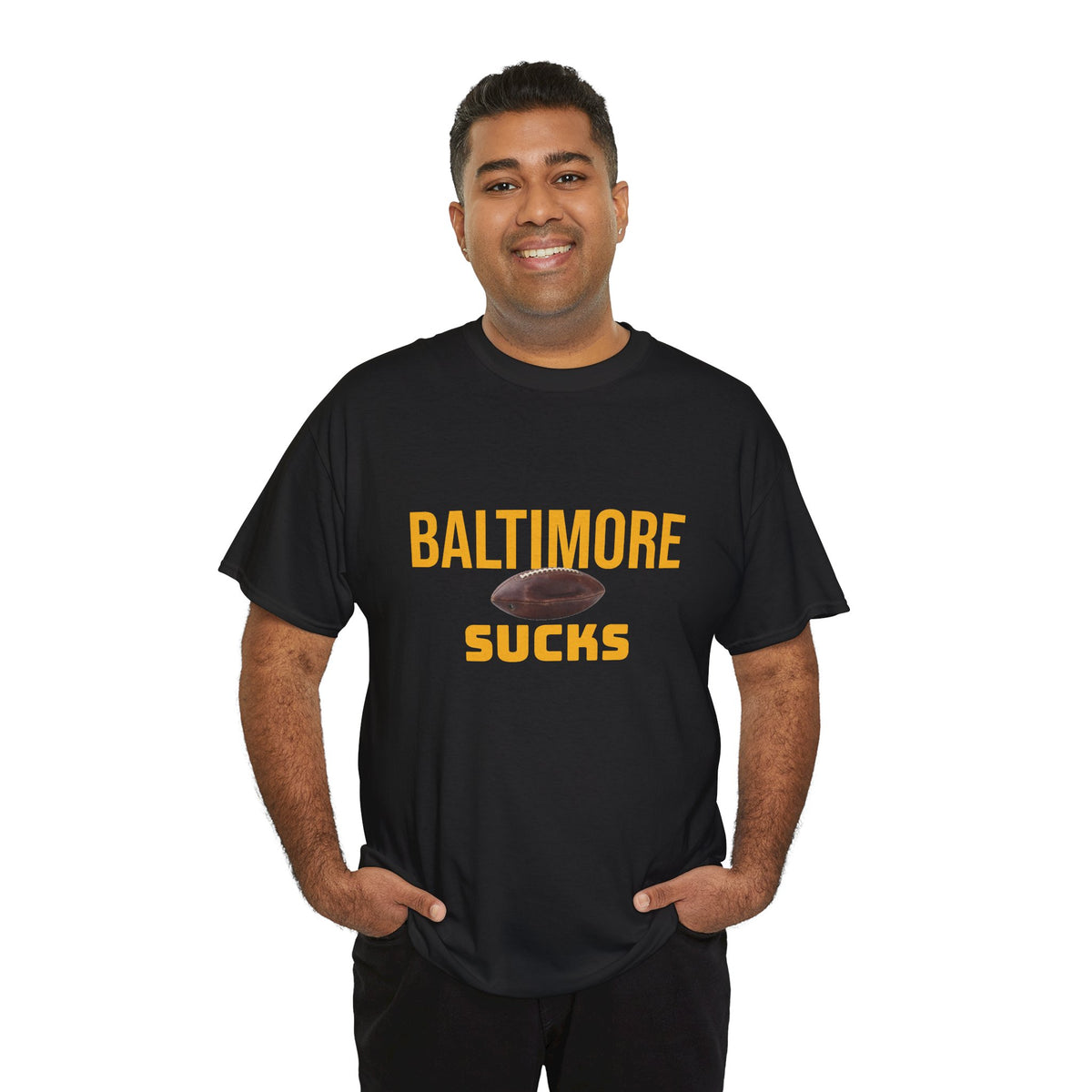 Baltimore Sucks T-Shirt in Pittsburgh Colors
