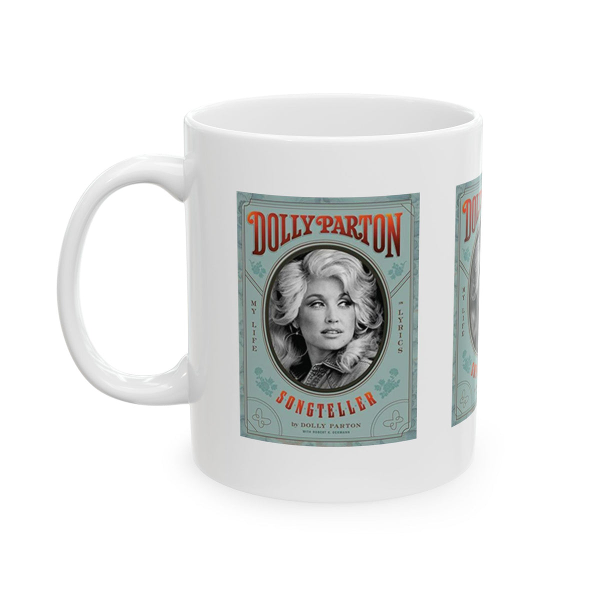 Vintage Dolly Portrait Mug | Retro Poster Coffee Mug