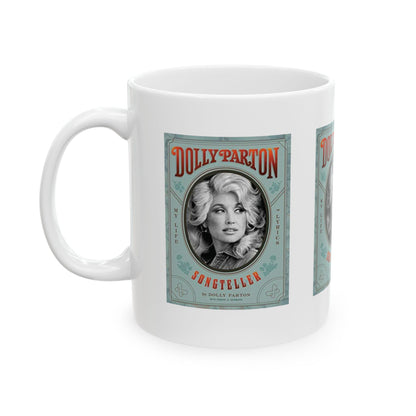 Vintage Dolly Portrait Mug | Retro Poster Coffee Mug