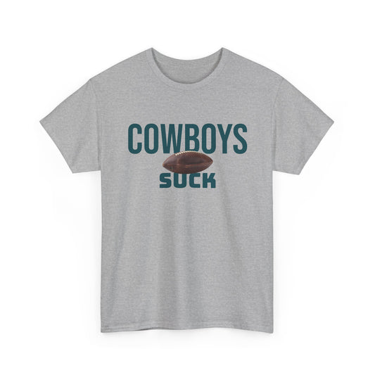 Cowboys Suck Football T-Shirt in Philly Colors