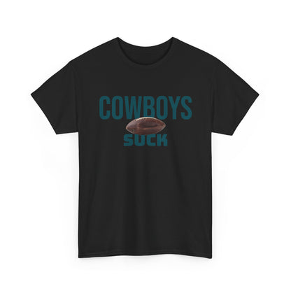 Cowboys Suck Football T-Shirt in Philly Colors