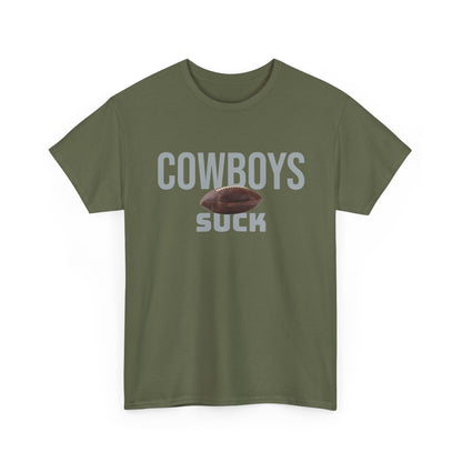 Cowboys Suck Football T-Shirt in Philly Colors