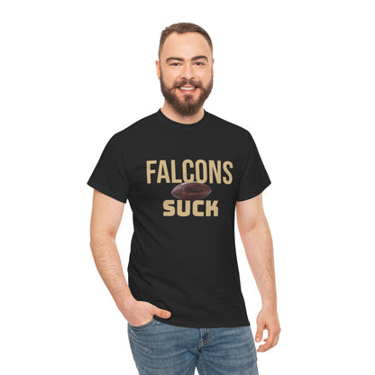 Falcons Suck Football T-Shirt in New Orleans Colors - 3 Varieties