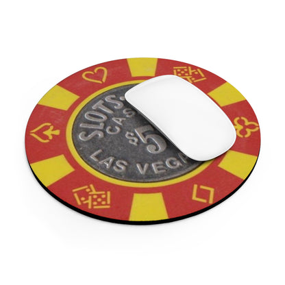 Classic Retro Casino Chip Mouse Pad