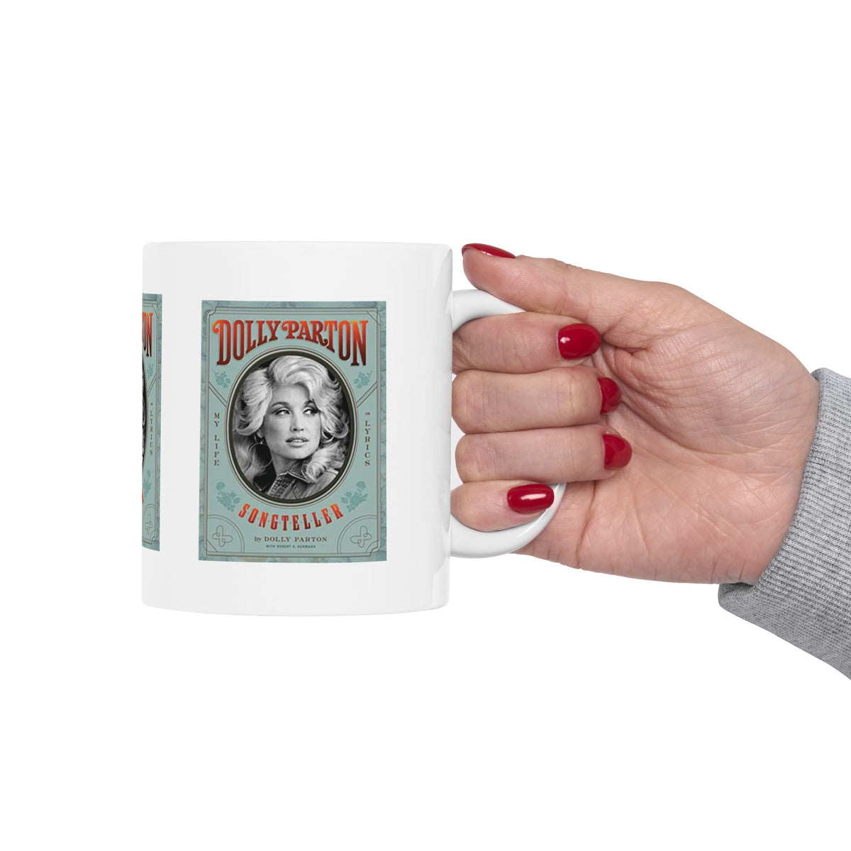Vintage Dolly Portrait Mug | Retro Poster Coffee Mug