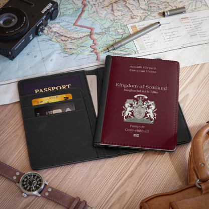 Passport Cover - Independent Kingdom of Scotland - Scottish RFID Faux Leather Protector