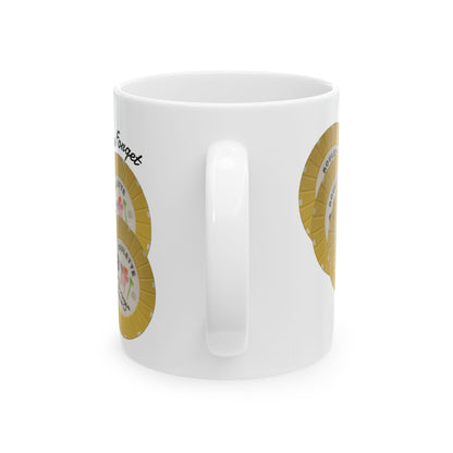 Roulette Chip Stack Table B  Mug | Vintage "Never Forget" (or your choice of text)  Las Vegas Casino Chip Coffee Cup