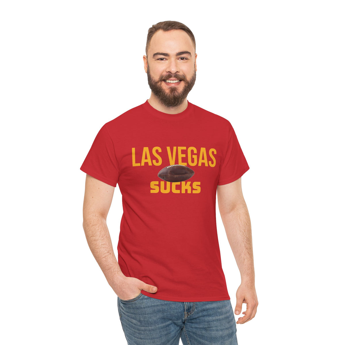 Las Vegas Sucks Football T-Shirt in Chief Colors - 2 varieties