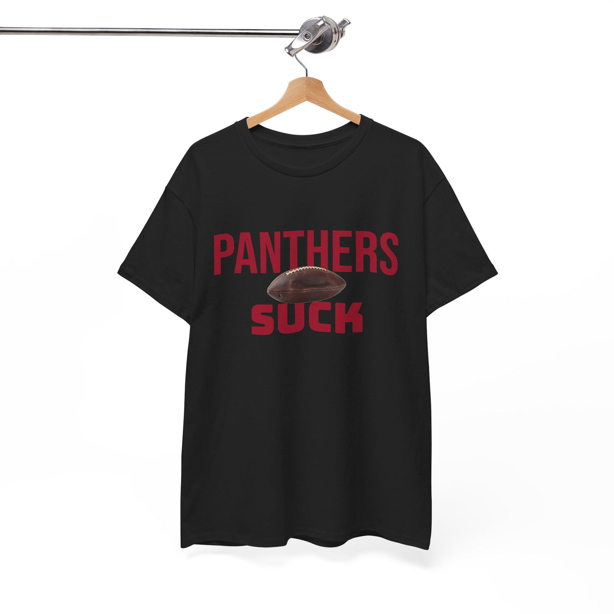 Panthers Suck Football T-Shirt in Atlanta Colors - 4 varieties
