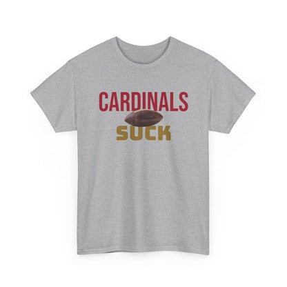 Cardinals Suck Football T-Shirt in San Francisco Colors - 4 varieties