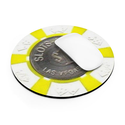 Classic Las Vegas Casino Chip Mouse Pad | Old School Vegas Gift