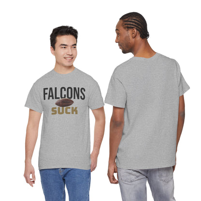 Falcons Suck Football T-Shirt in New Orleans Colors - 3 Varieties