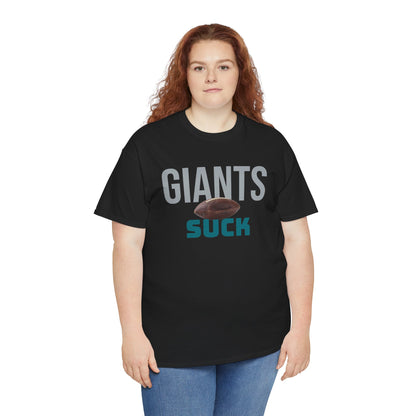 Giants Suck Football T-Shirt in Philly Colors - 3 varieties