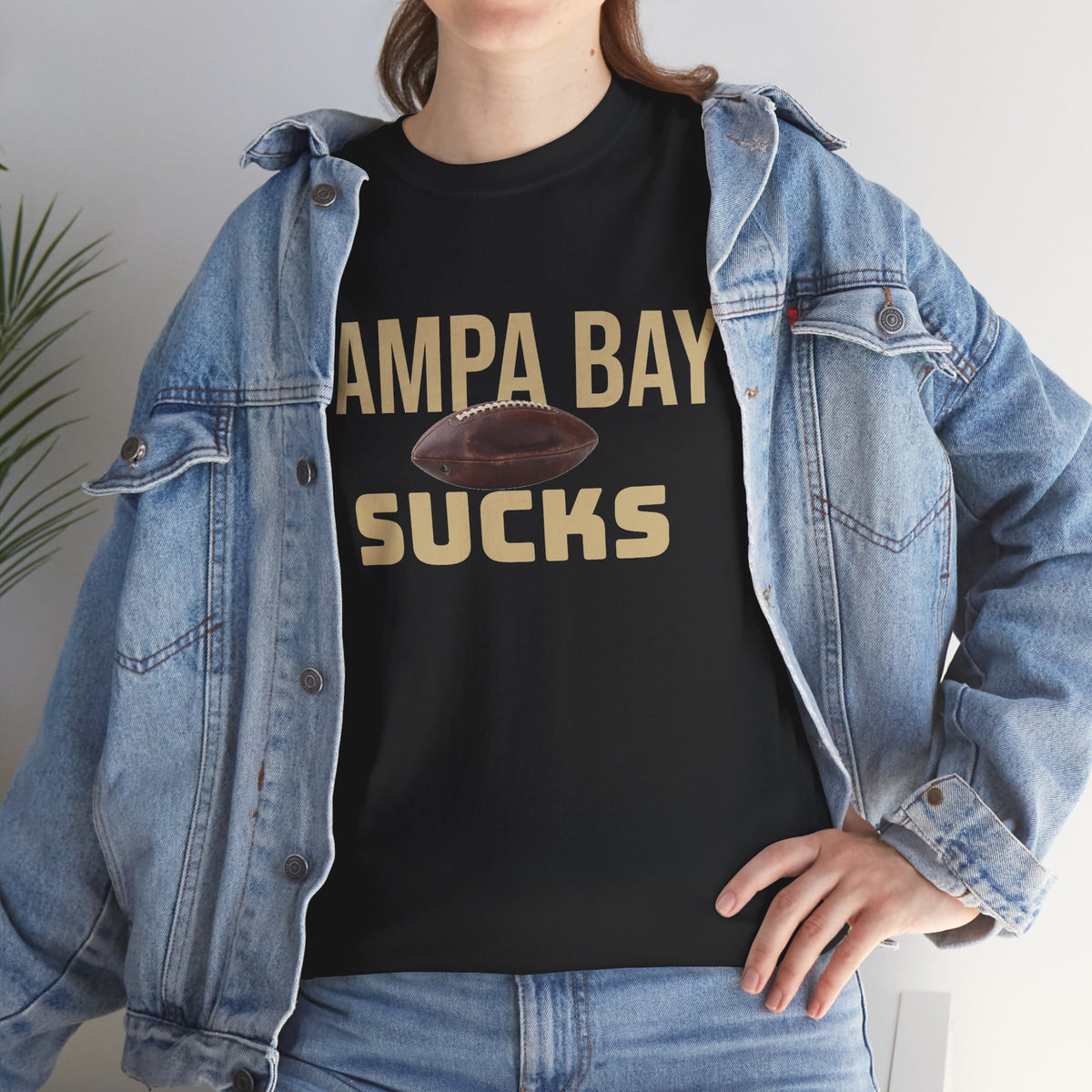 Tampa Bay Sucks Football T-Shirt in New Orleans Colors - 3 Varieties