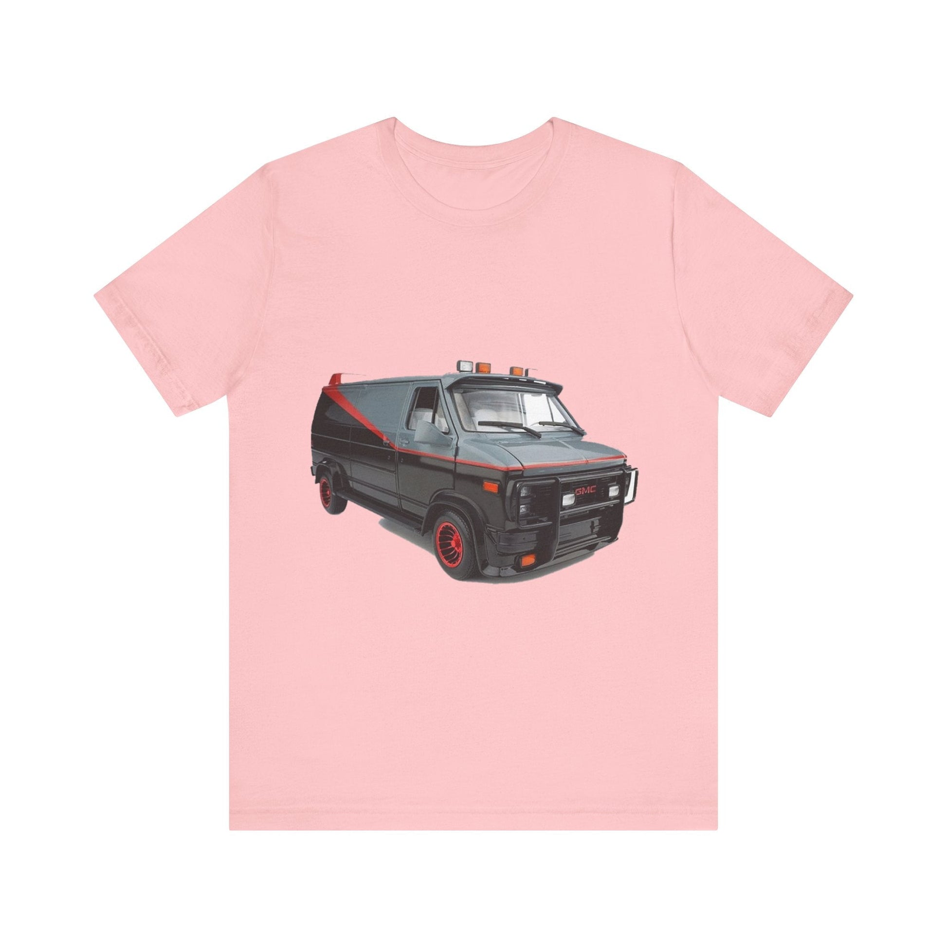 A-Team Van - Unisex Jersey Short Sleeve Tee-T-Shirt-Printify-Pink-XS-Crew neck, DTG, Men's Clothing, Regular fit, T-shirts, Unisex, Women's Clothing-PhoneCaseBoss.com