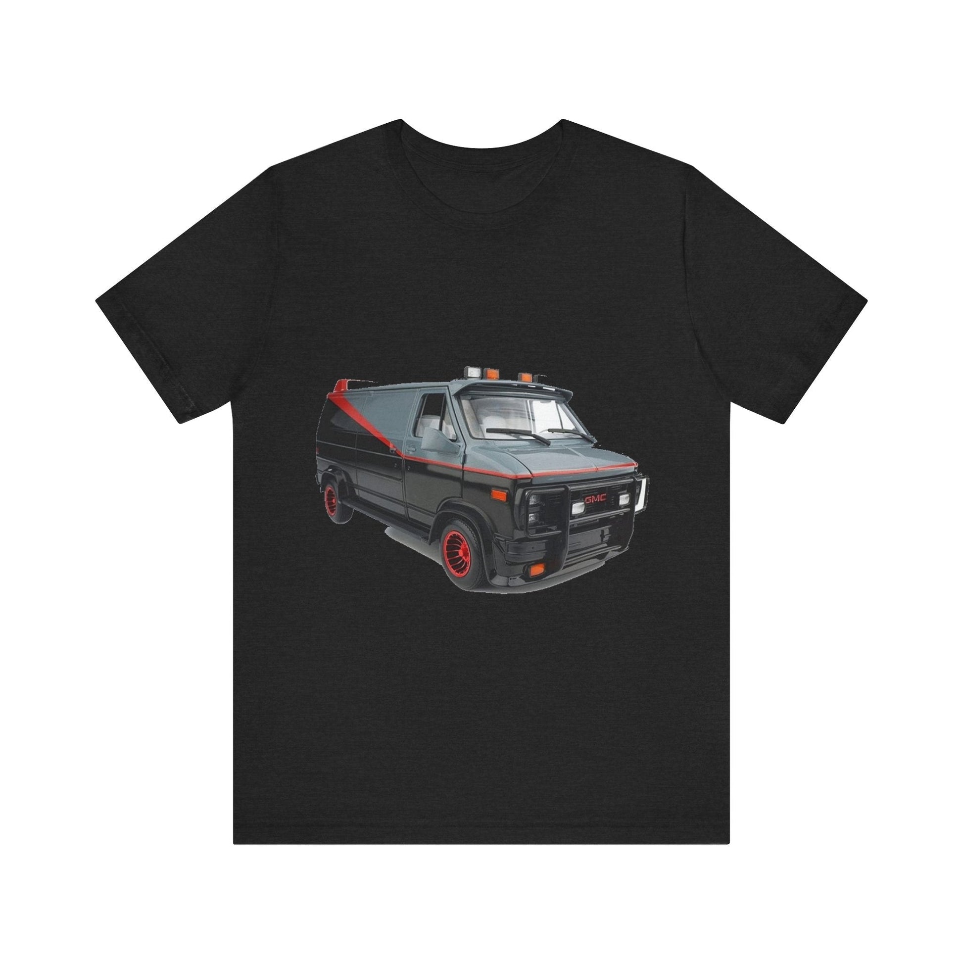 A-Team Van - Unisex Jersey Short Sleeve Tee-T-Shirt-Printify-Solid Black Blend-XS-Crew neck, DTG, Men's Clothing, Regular fit, T-shirts, Unisex, Women's Clothing-PhoneCaseBoss.com