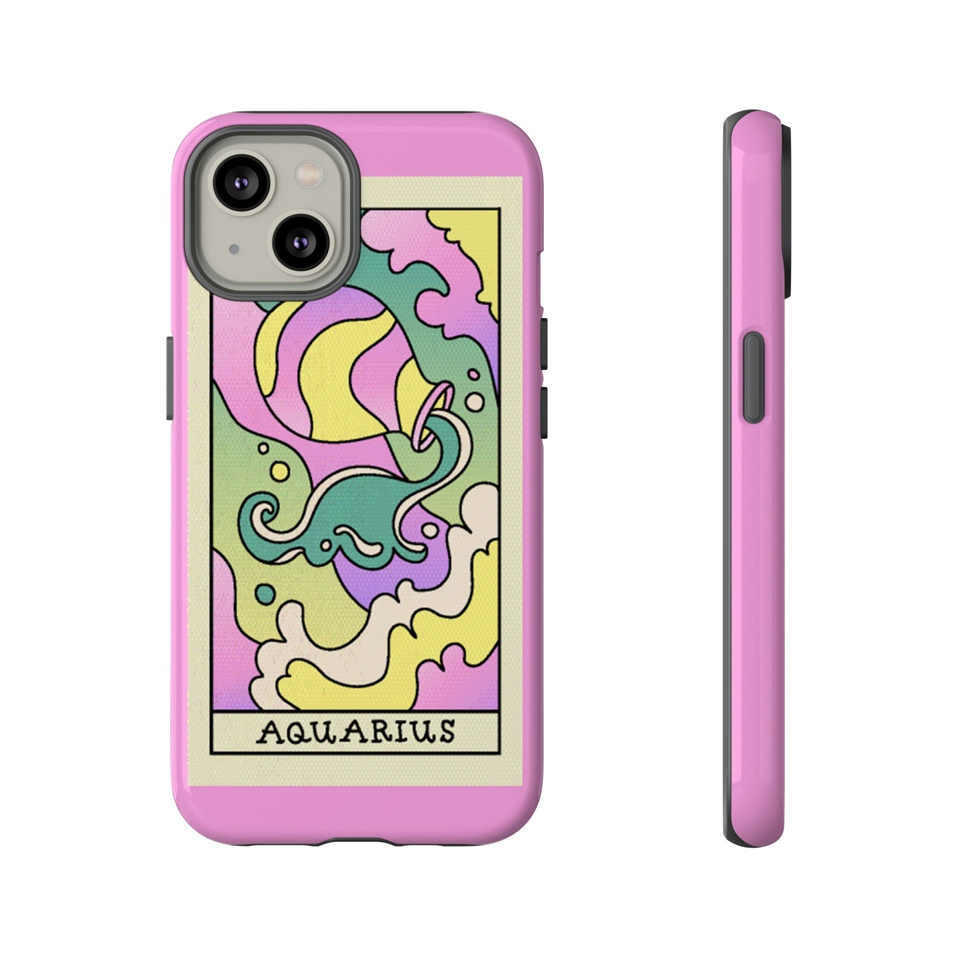 Phone Case-AQUARIUS | Tough-iPhone 14-Glossy-PhoneCaseBoss-Phone-Best-Phone-Cases