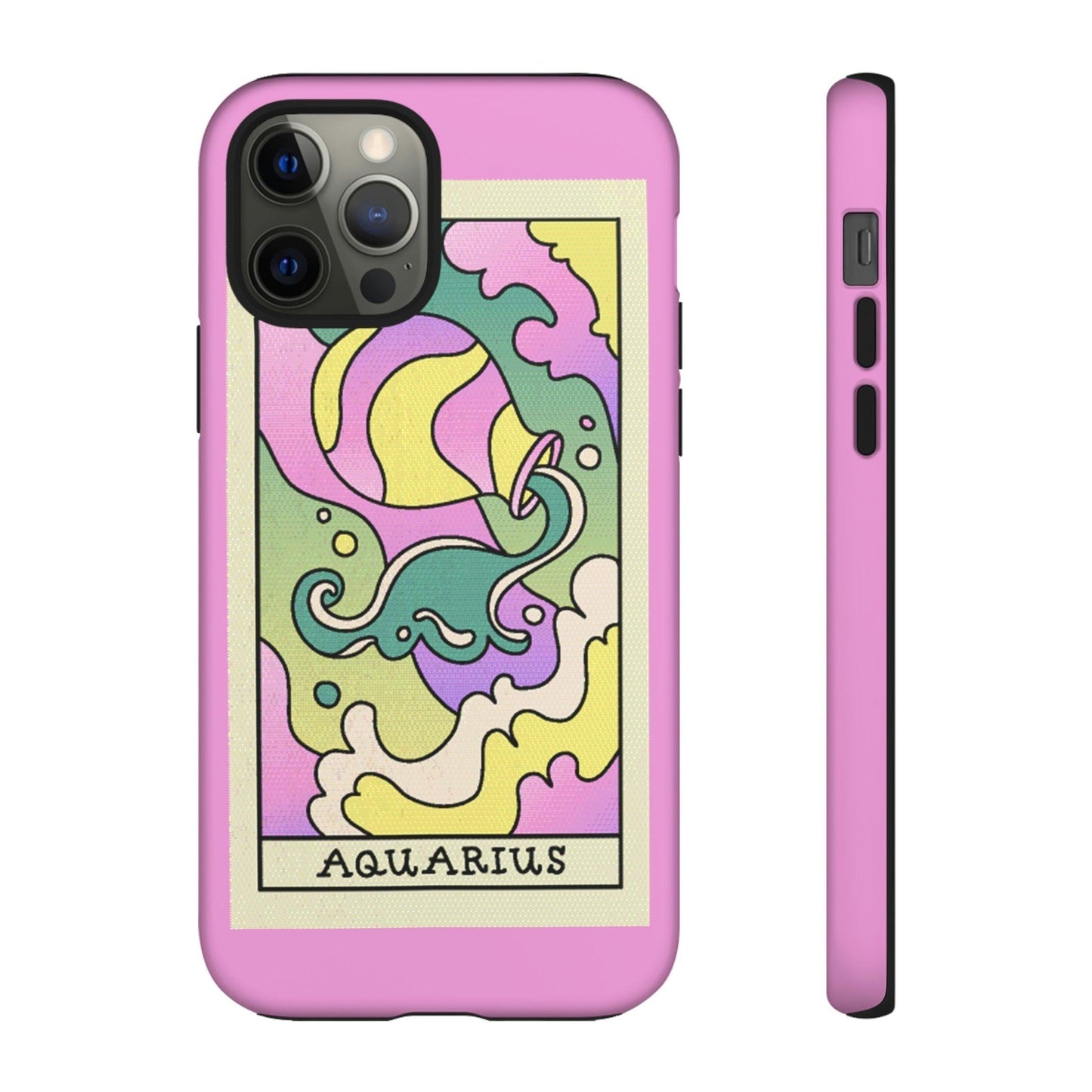 Phone Case-AQUARIUS | Tough-iPhone 12 Pro-Matte-PhoneCaseBoss-Phone-Best-Phone-Cases