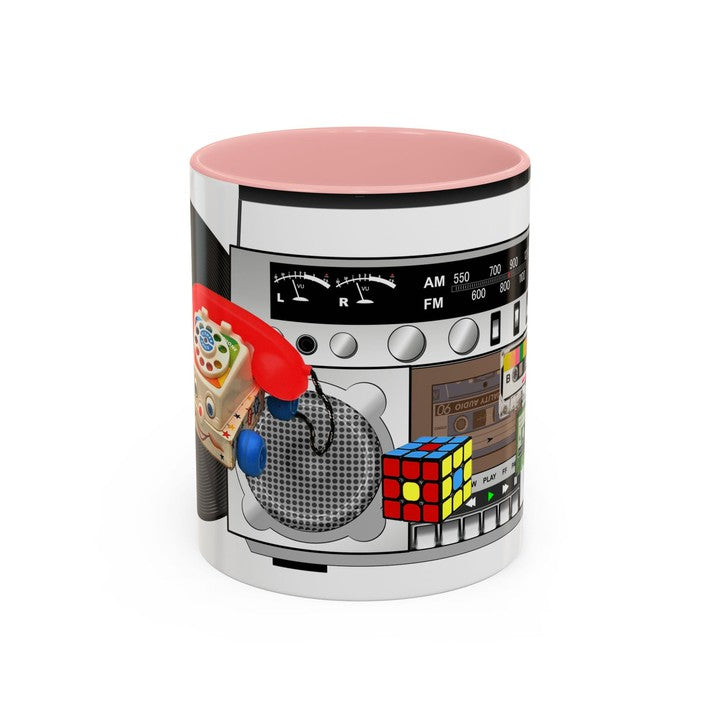 Accent Coffee Mug - 80's-Themed Two-Tone Design : White Ceramic, C-Handle, Lead and BPA-Free-Mug-Printify-80s Theme, Accent Mug, C-Handle, Ceramic Mug, Coffee Mug, Colorful Mug, Contrast Design, Gen X, Gift Idea, Hot Beverage, Kitchen Decor, Lead-Free, Morning Routine, The Whole Nother, TheWholeNother, TheWholeNother.com, Two-Tone Mug | 11oz,Pink,,7783501103197-Accent-Coffee-Mug-80s-Themed-Two-Tone-Design-White-Ceramic-C-Handle-Lead-and-BPA-Free-Mug-80s-Theme-Accent-Mug-C-Handle-Ceramic-Mug-Coffee-Mug-Color