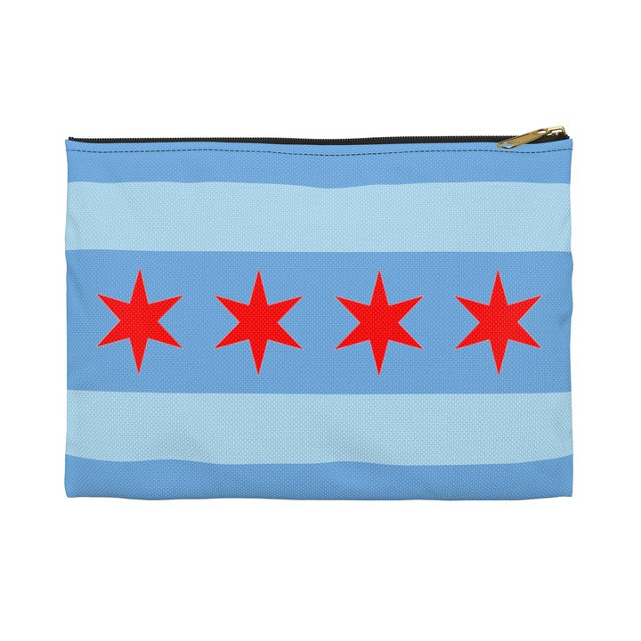 Accessory Pouch Chicago P D Chicago Flag Two-Sided Zipper Pencil Case Travel Bag Gift for One Chicago Fan-Bags-Printify-Accessory Pouch, Bags, Chicago Flag, Chicago Gifts, Chicago P D, Chicago P D show fan, Cosmetic Bag, Durable Material, More, One Chicago gift, Pencil Case, Regional, Small Holder, Spun Polyester, The Whole Nother, TheWholeNother, TheWholeNother.com, Travel Organizer, Two-Sided Design, Zipper Closure | Small,Black zipper,,7783468105821-Accessory-Pouch-Chicago-P-D-Chicago-Flag-Two-Sided-Zipp