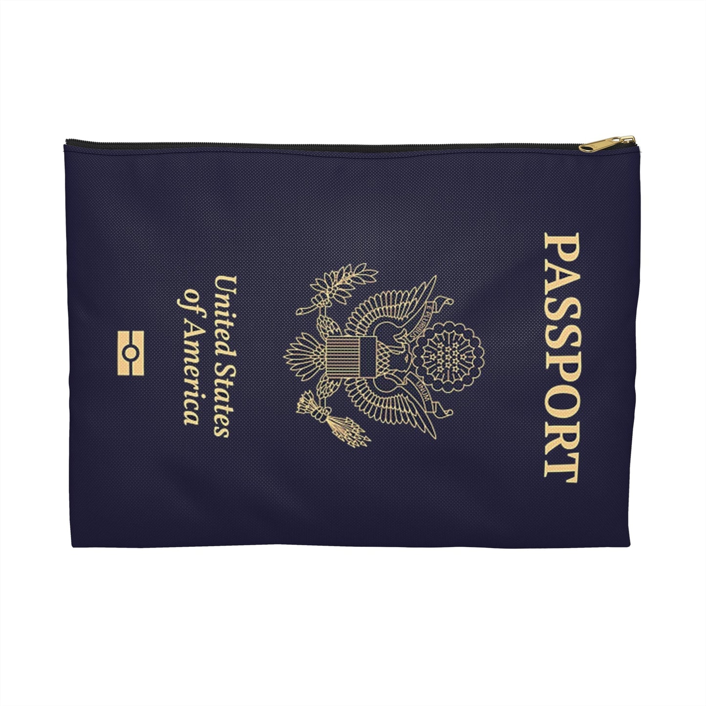 Accessory Pouch - U.S. Passport - United States Passport -themed Consmetics Bag / Pencil Case-Bags-Printify-Accessories, Accessory Pouch, All Over Print, AOP, Assembled in the USA, Assembled in USA, bag, bags, Made in the USA, Made in USA, Make-up Case, More, Passport, Pouches, Sublimation, The Whole Nother, Travel, Travel Accessories, Travel Pouch, USA, World | Large,Black zipper,,7568897867869-Accessory-Pouch-U_S_-Passport-United-States-Passport-themed-Consmetics-Bag-Pencil-Case-Bags-Accessories-Accessory