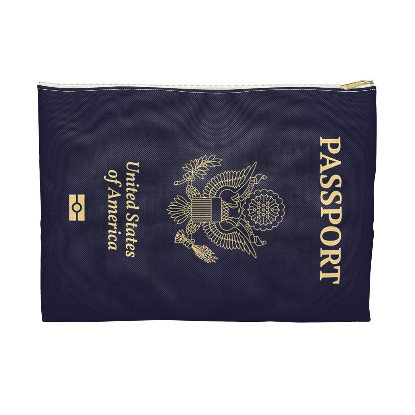 Accessory Pouch - U.S. Passport - United States Passport -themed Consmetics Bag / Pencil Case-Bags-Printify-Accessories, Accessory Pouch, All Over Print, AOP, Assembled in the USA, Assembled in USA, bag, bags, Made in the USA, Made in USA, Make-up Case, More, Passport, Pouches, Sublimation, The Whole Nother, Travel, Travel Accessories, Travel Pouch, USA, World | Large,White zipper,,7568897867869-Accessory-Pouch-U_S_-Passport-United-States-Passport-themed-Consmetics-Bag-Pencil-Case-Bags-Accessories-Accessory