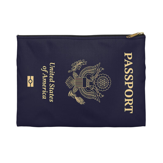 Accessory Pouch - U.S. Passport - United States Passport -themed Consmetics Bag / Pencil Case-Bags-Printify-Accessories, Accessory Pouch, All Over Print, AOP, Assembled in the USA, Assembled in USA, bag, bags, Made in the USA, Made in USA, Make-up Case, More, Passport, Pouches, Sublimation, The Whole Nother, Travel, Travel Accessories, Travel Pouch, USA, World | Small,Black zipper,,7568897867869-Accessory-Pouch-U_S_-Passport-United-States-Passport-themed-Consmetics-Bag-Pencil-Case-Bags-Accessories-Accessory