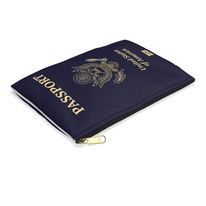 Accessory Pouch - U.S. Passport - United States Passport -themed Consmetics Bag / Pencil Case-Bags-Printify-Accessories, Accessory Pouch, All Over Print, AOP, Assembled in the USA, Assembled in USA, bag, bags, Made in the USA, Made in USA, Make-up Case, More, Passport, Pouches, Sublimation, The Whole Nother, Travel, Travel Accessories, Travel Pouch, USA, World | ,,,7568897867869-Accessory-Pouch-U_S_-Passport-United-States-Passport-themed-Consmetics-Bag-Pencil-Case-Bags-Accessories-Accessory-Pouch-All-Over-P