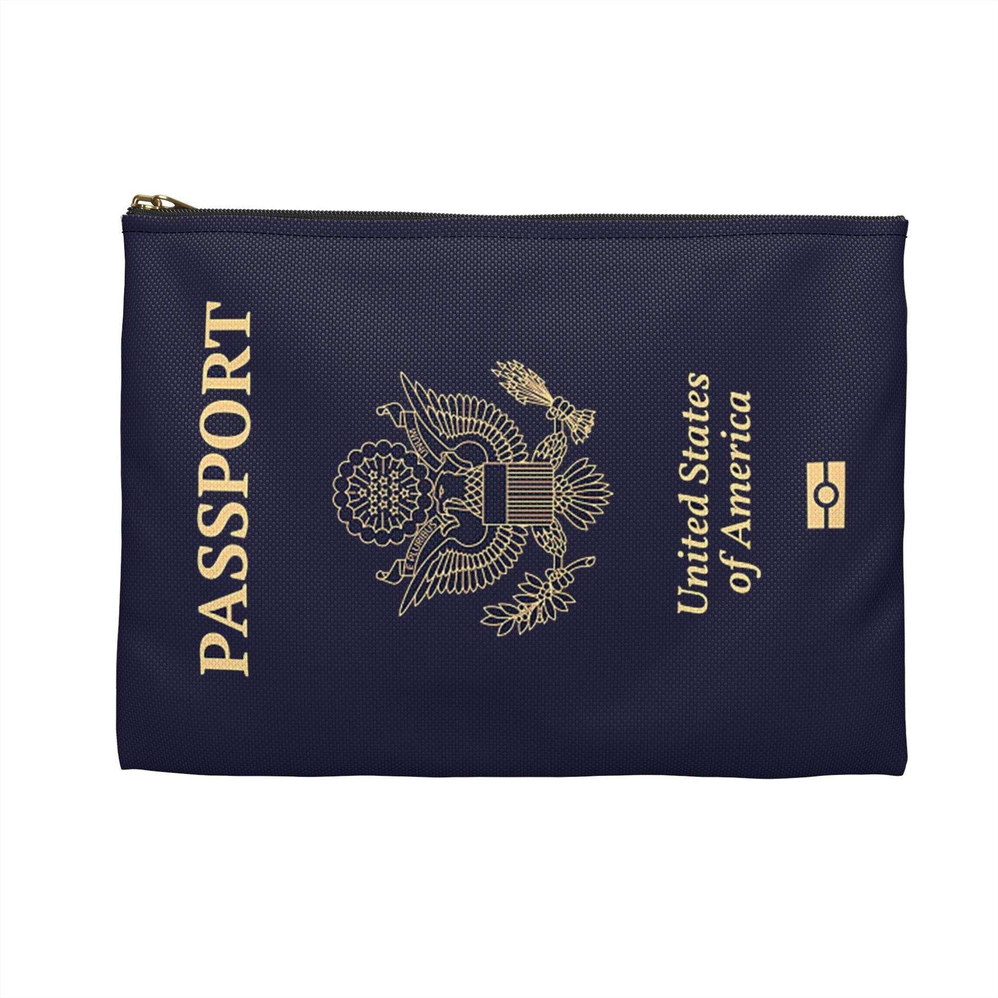 Accessory Pouch - U.S. Passport - United States Passport -themed Consmetics Bag / Pencil Case-Bags-Printify-Accessories, Accessory Pouch, All Over Print, AOP, Assembled in the USA, Assembled in USA, bag, bags, Made in the USA, Made in USA, Make-up Case, More, Passport, Pouches, Sublimation, The Whole Nother, Travel, Travel Accessories, Travel Pouch, USA, World | ,,,7568897867869-Accessory-Pouch-U_S_-Passport-United-States-Passport-themed-Consmetics-Bag-Pencil-Case-Bags-Accessories-Accessory-Pouch-All-Over-P