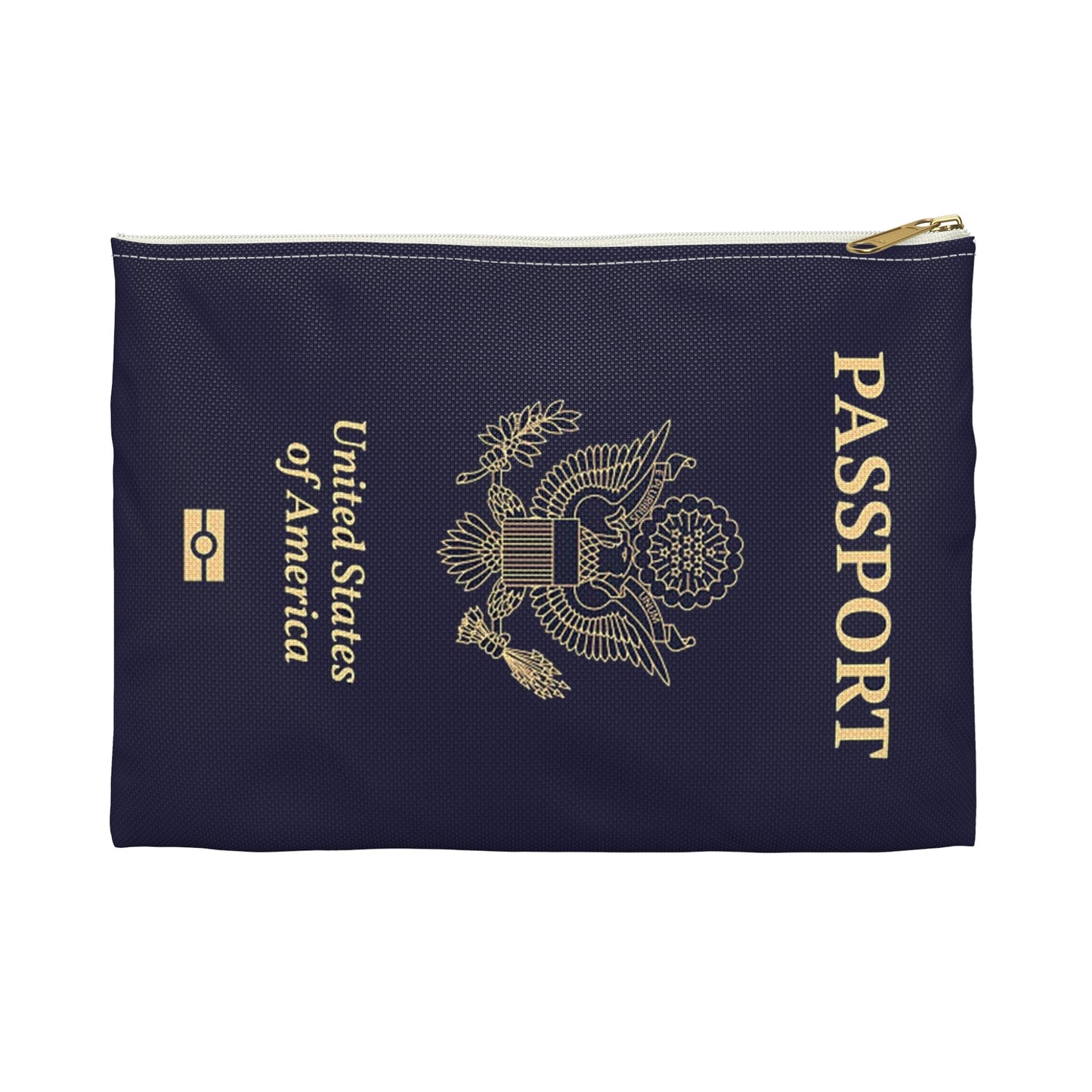 Accessory Pouch - U.S. Passport - United States Passport -themed Consmetics Bag / Pencil Case-Bags-Printify-Accessories, Accessory Pouch, All Over Print, AOP, Assembled in the USA, Assembled in USA, bag, bags, Made in the USA, Made in USA, Make-up Case, More, Passport, Pouches, Sublimation, The Whole Nother, Travel, Travel Accessories, Travel Pouch, USA, World | Small,White zipper,,7568897867869-Accessory-Pouch-U_S_-Passport-United-States-Passport-themed-Consmetics-Bag-Pencil-Case-Bags-Accessories-Accessory