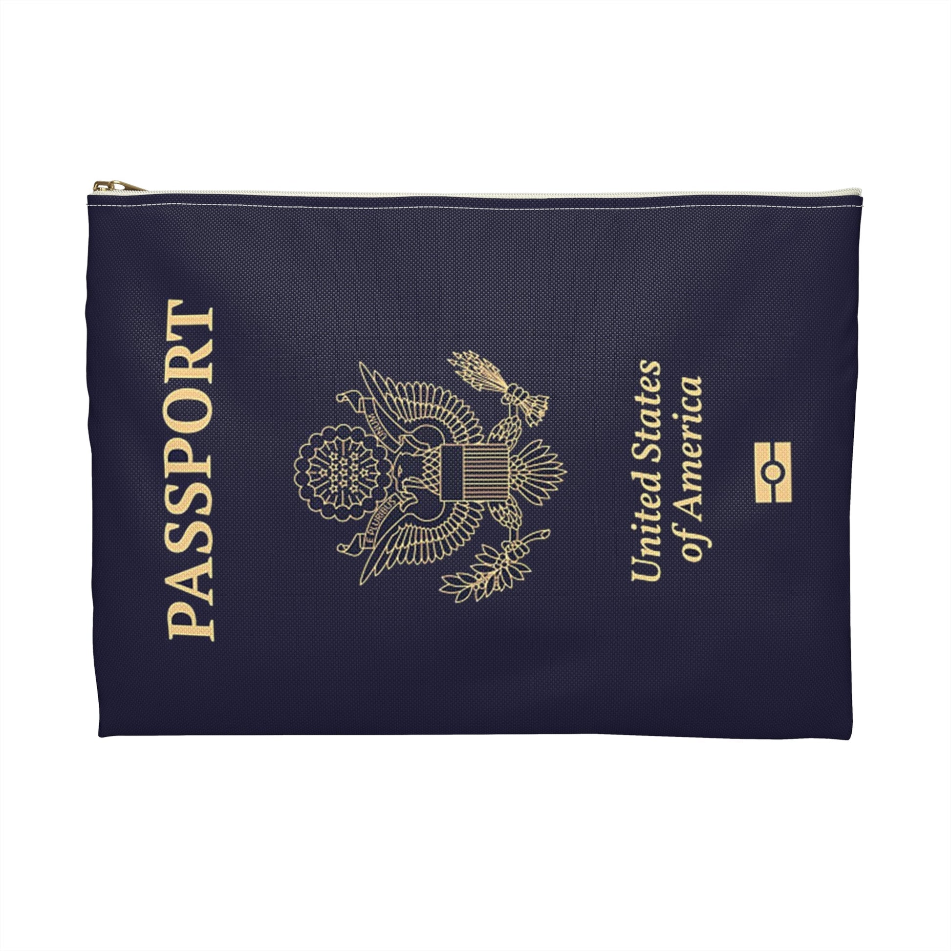 Accessory Pouch - U.S. Passport - United States Passport -themed Consmetics Bag / Pencil Case-Bags-Printify-Accessories, Accessory Pouch, All Over Print, AOP, Assembled in the USA, Assembled in USA, bag, bags, Made in the USA, Made in USA, Make-up Case, More, Passport, Pouches, Sublimation, The Whole Nother, Travel, Travel Accessories, Travel Pouch, USA, World | ,,,7568897867869-Accessory-Pouch-U_S_-Passport-United-States-Passport-themed-Consmetics-Bag-Pencil-Case-Bags-Accessories-Accessory-Pouch-All-Over-P