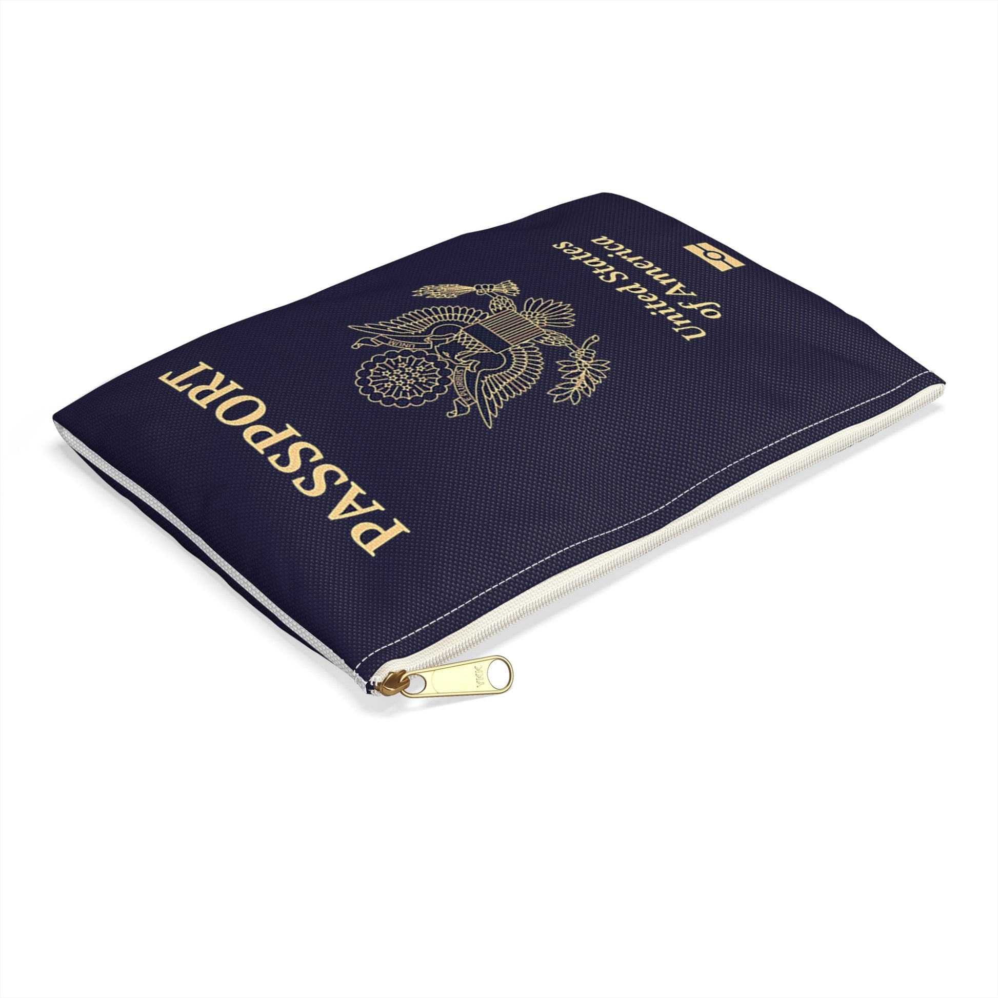 Accessory Pouch - U.S. Passport - United States Passport -themed Consmetics Bag / Pencil Case-Bags-Printify-Accessories, Accessory Pouch, All Over Print, AOP, Assembled in the USA, Assembled in USA, bag, bags, Made in the USA, Made in USA, Make-up Case, More, Passport, Pouches, Sublimation, The Whole Nother, Travel, Travel Accessories, Travel Pouch, USA, World | ,,,7568897867869-Accessory-Pouch-U_S_-Passport-United-States-Passport-themed-Consmetics-Bag-Pencil-Case-Bags-Accessories-Accessory-Pouch-All-Over-P