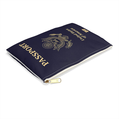 Accessory Pouch - U.S. Passport - United States Passport -themed Consmetics Bag / Pencil Case-Bags-Printify-Accessories, Accessory Pouch, All Over Print, AOP, Assembled in the USA, Assembled in USA, bag, bags, Made in the USA, Made in USA, Make-up Case, More, Passport, Pouches, Sublimation, The Whole Nother, Travel, Travel Accessories, Travel Pouch, USA, World | ,,,7568897867869-Accessory-Pouch-U_S_-Passport-United-States-Passport-themed-Consmetics-Bag-Pencil-Case-Bags-Accessories-Accessory-Pouch-All-Over-P
