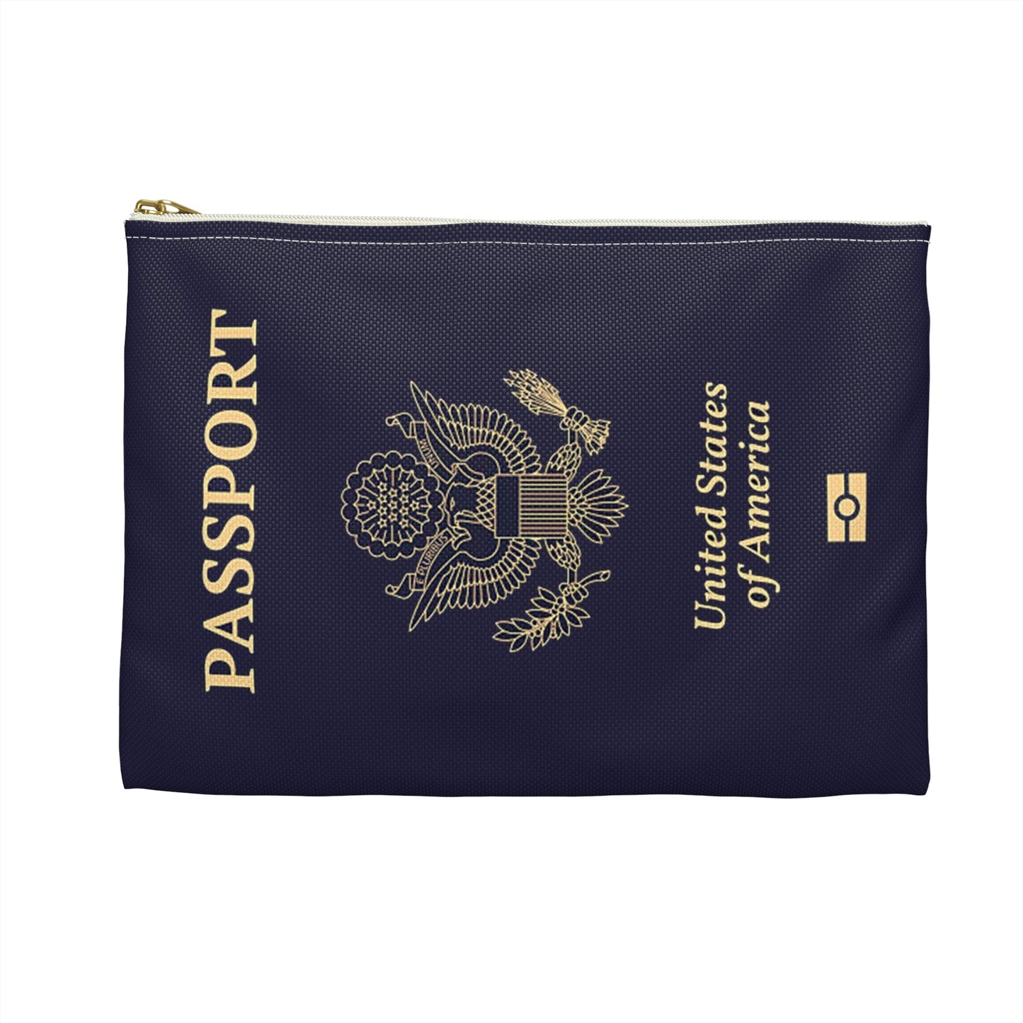 Accessory Pouch - U.S. Passport - United States Passport -themed Consmetics Bag / Pencil Case-Bags-Printify-Accessories, Accessory Pouch, All Over Print, AOP, Assembled in the USA, Assembled in USA, bag, bags, Made in the USA, Made in USA, Make-up Case, More, Passport, Pouches, Sublimation, The Whole Nother, Travel, Travel Accessories, Travel Pouch, USA, World | ,,,7568897867869-Accessory-Pouch-U_S_-Passport-United-States-Passport-themed-Consmetics-Bag-Pencil-Case-Bags-Accessories-Accessory-Pouch-All-Over-P