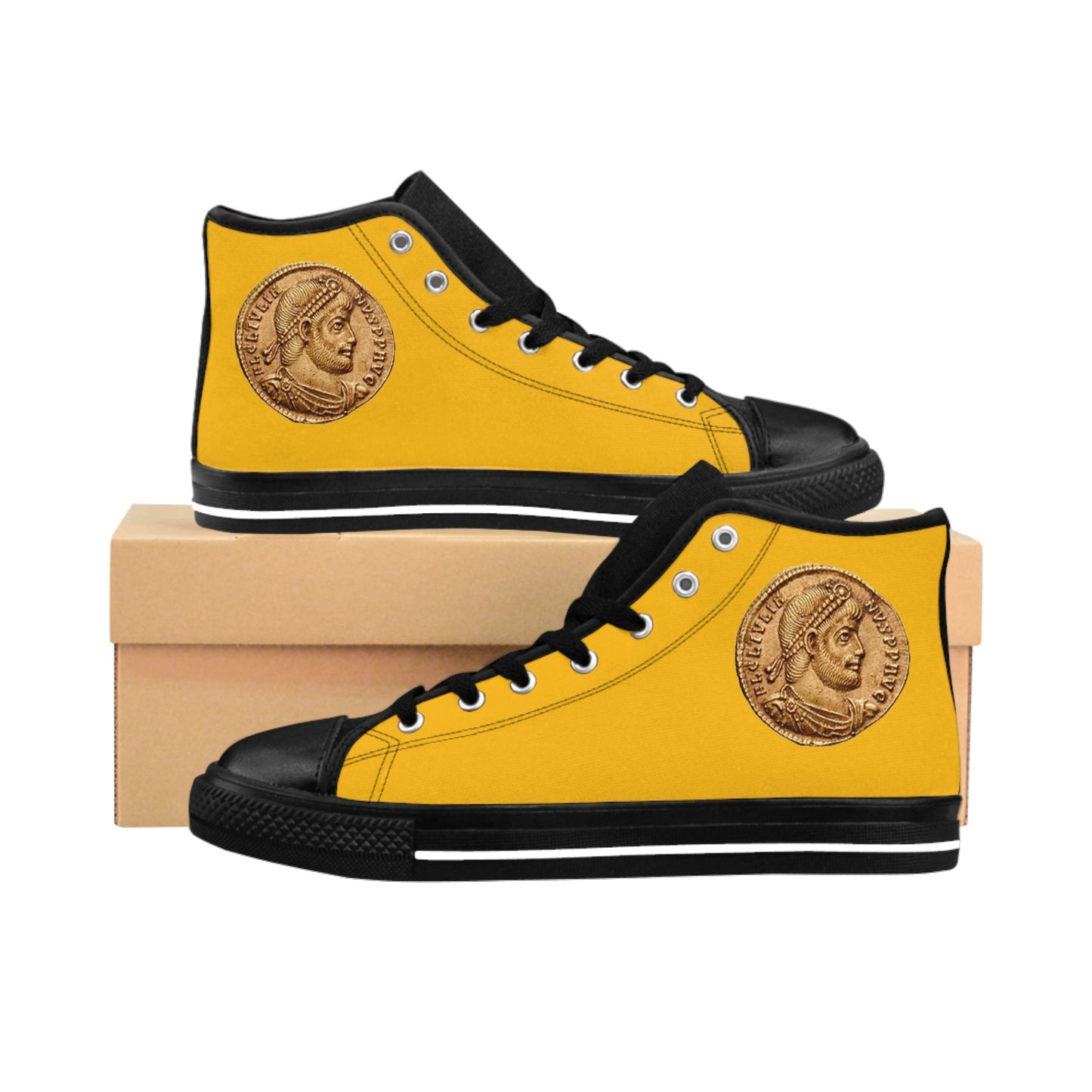 Ancient Rome - Women's High-top Sneakers-Shoes-Printify-US 6-Black sole-All Over Print, Shoes, Women's Clothing-PhoneCaseBoss.com