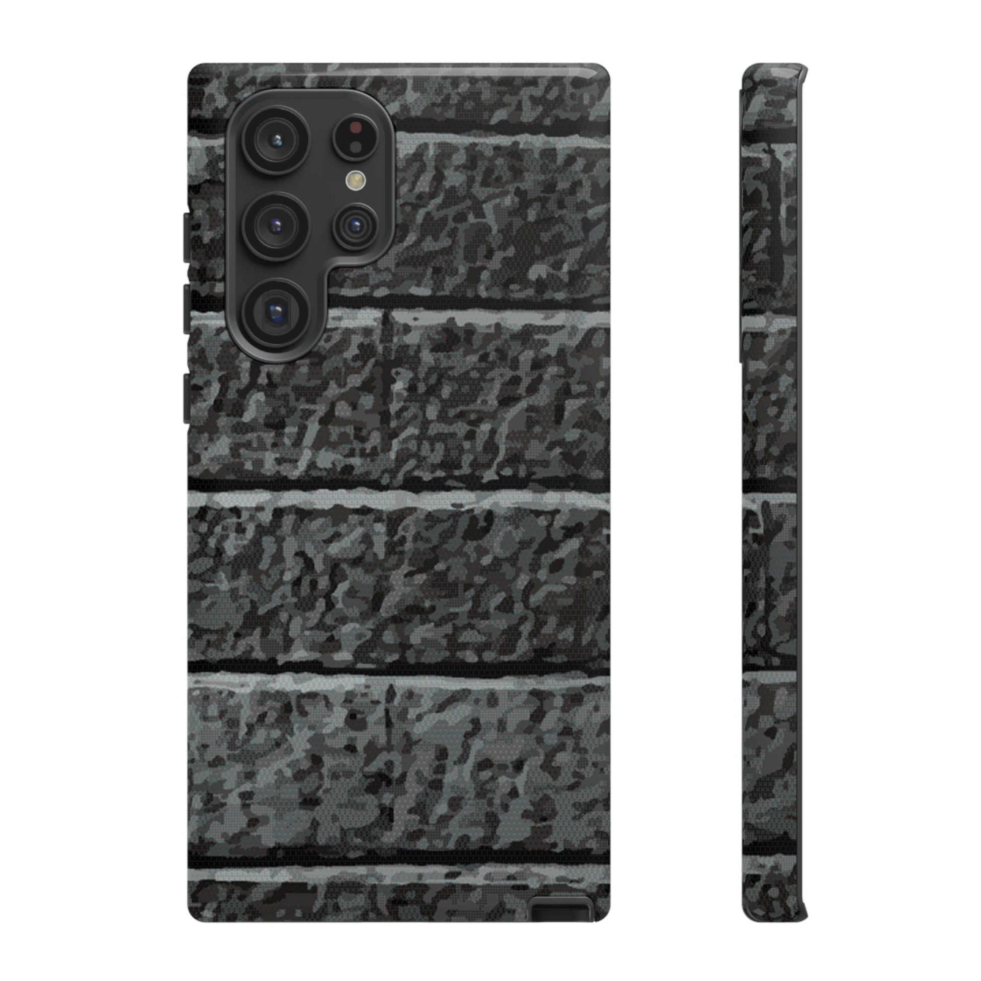 Phone Case-BLACK BRICK | Tough-Samsung Galaxy S22 Ultra-Glossy-PhoneCaseBoss-Phone-Best-Phone-Cases