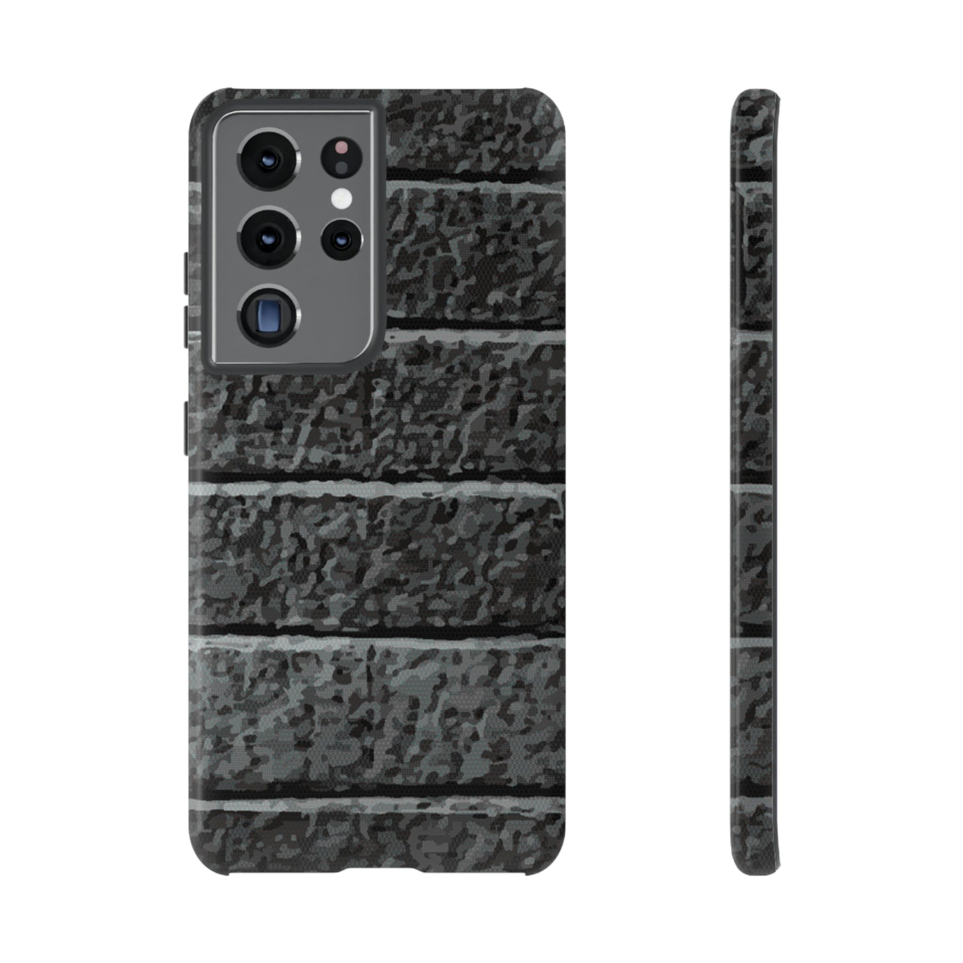 Phone Case-BLACK BRICK | Tough-Samsung Galaxy S21 Ultra-Glossy-PhoneCaseBoss-Phone-Best-Phone-Cases