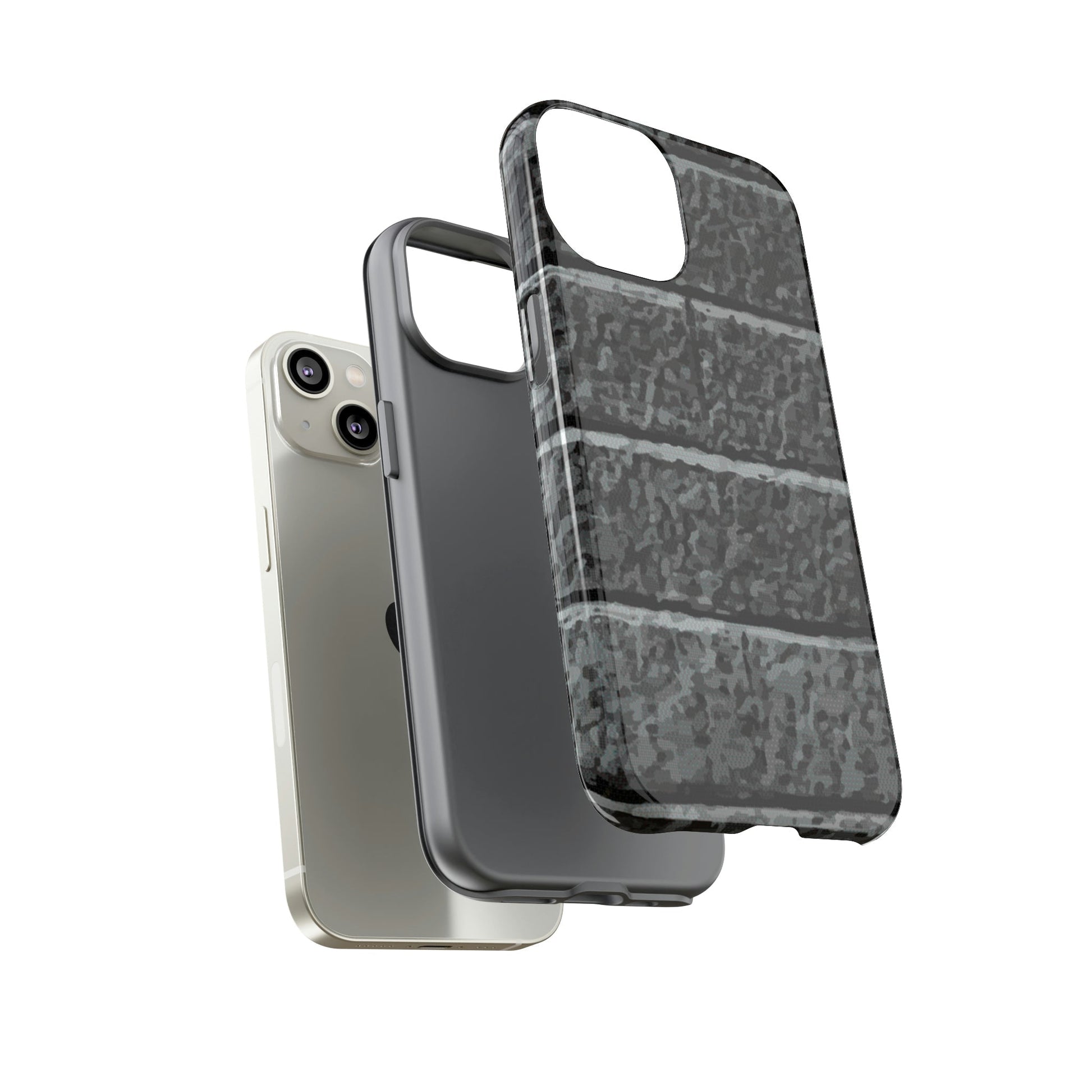 Phone Case-BLACK BRICK | Tough-PhoneCaseBoss-Phone-Best-Phone-Cases