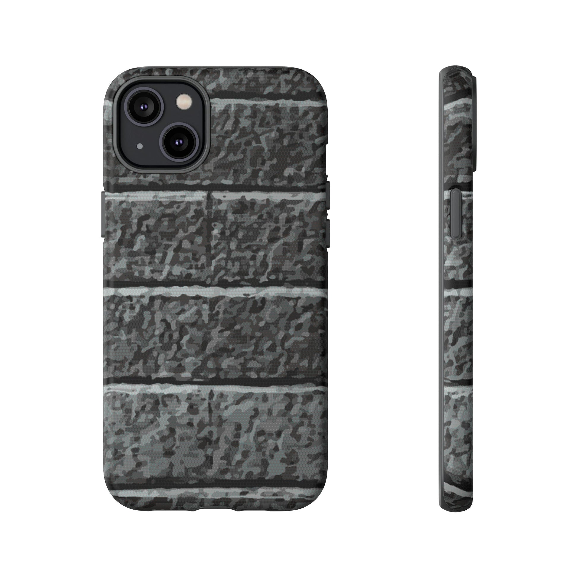 Phone Case-BLACK BRICK | Tough-iPhone 14 Plus-Matte-PhoneCaseBoss-Phone-Best-Phone-Cases