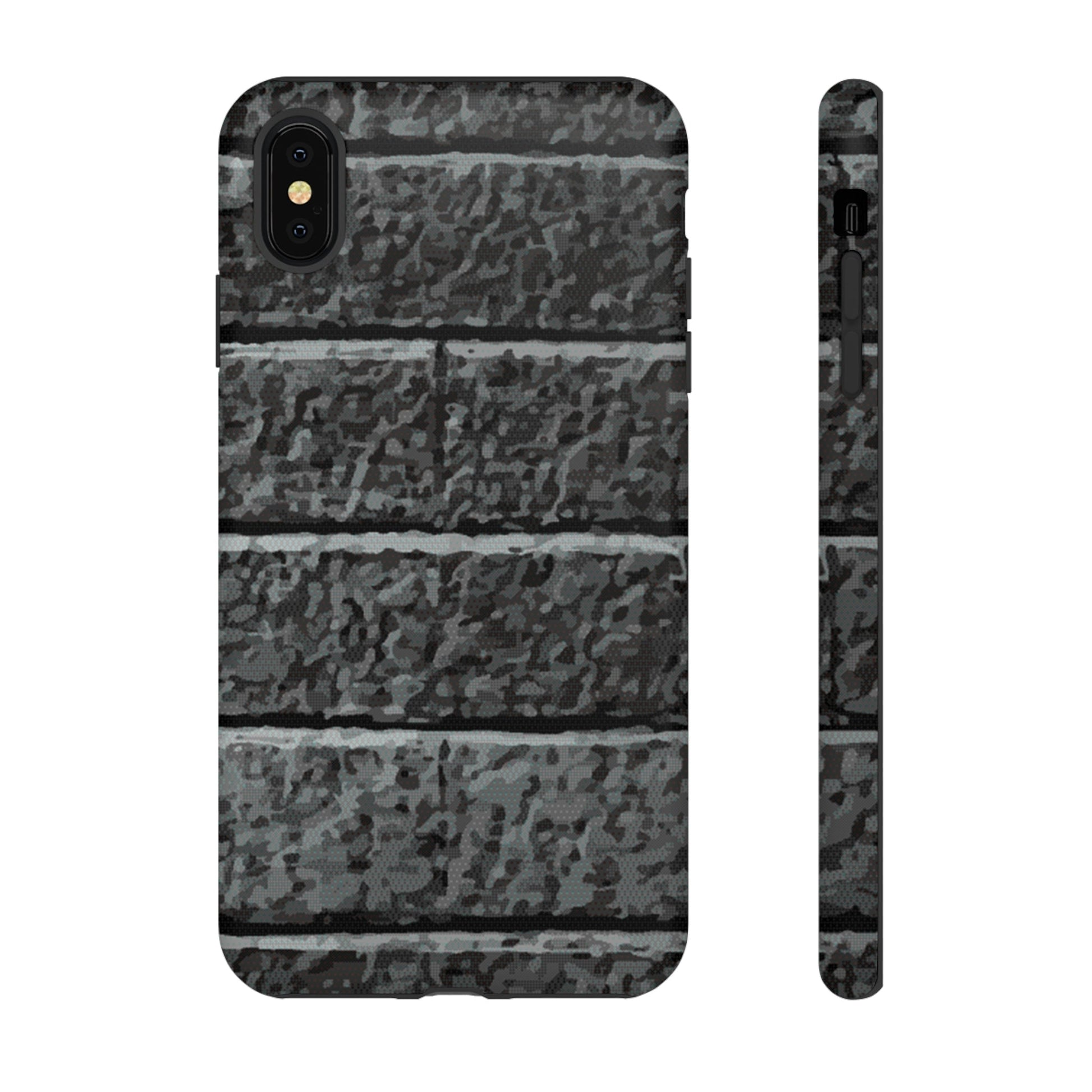 Phone Case-BLACK BRICK | Tough-iPhone XS MAX-Matte-PhoneCaseBoss-Phone-Best-Phone-Cases